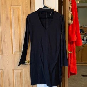 Long sleeve black dress